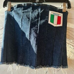 Genuine D&G Blue Denim Corset